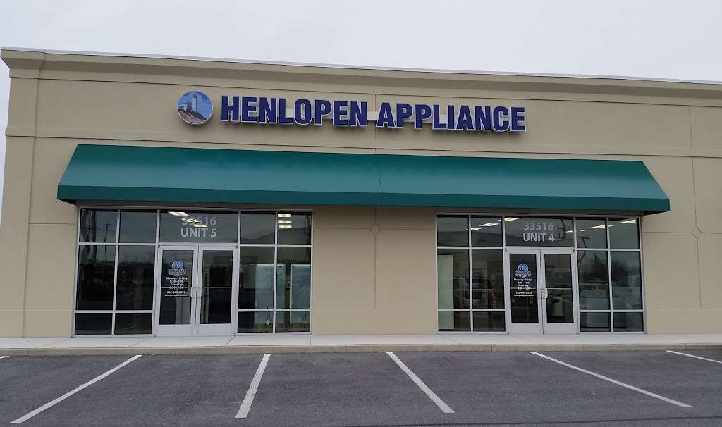 Henlopen Appliance | 33516 Crossing Avenue #3-5, Lewes, DE 19958, USA | Phone: (302) 645-8930