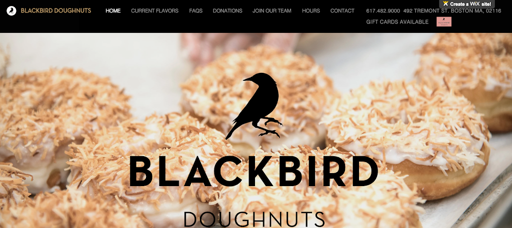 Blackbird Doughnuts Brighton | 100 Holton St bay 4, Brighton, MA 02135, USA | Phone: (617) 482-9000