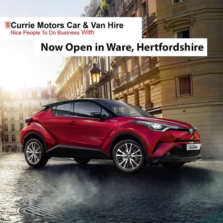 Currie Motors Car and Van Hire Ware, Hertfordshire | Office 2, Broadmeads Pumping Station, Ware SG12 9LH, UK | Phone: 01992 667681