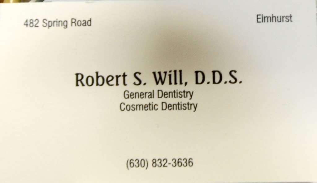 Robert Will DDS | 482 Spring Rd, Elmhurst, IL 60126 | Phone: (630) 832-3636