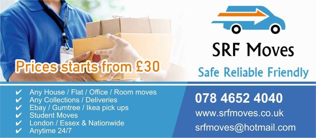 SRF Moves | Barry road, London E6 5TA, UK | Phone: 07846 524040