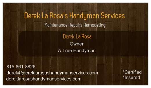 Derek La Rosas Handyman Services | 2456 Emily Ln, Elgin, IL 60124 | Phone: (815) 861-8826