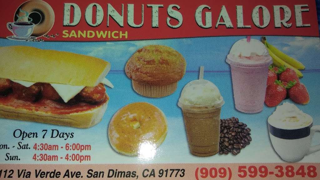 Donuts Galore | 1112 Via Verde, San Dimas, CA 91773, USA | Phone: (909) 599-3848