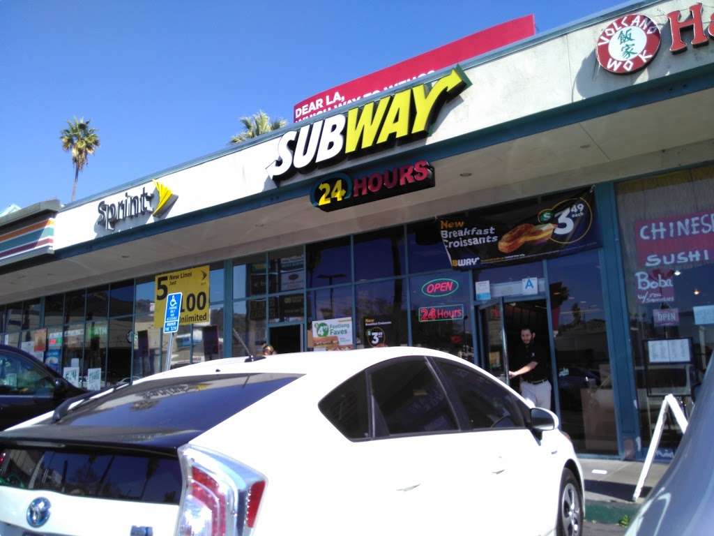 Subway Restaurants | 7040 Sunset Blvd C, Los Angeles, CA 90028, USA | Phone: (323) 465-4342