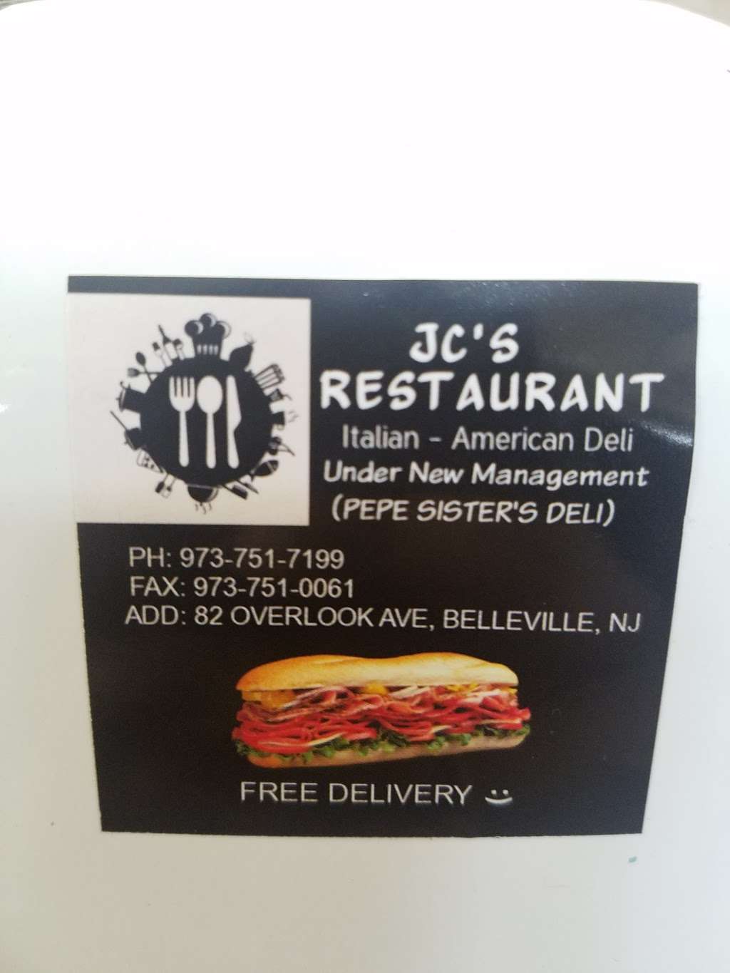 JCS Restaurant | 82 Overlook Ave, Belleville, NJ 07109, USA | Phone: (973) 751-7199