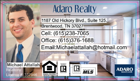 Michael Attallah, Real Estate Agent | 3176 Skinner Dr, Antioch, TN 37013, USA | Phone: (615) 238-7065