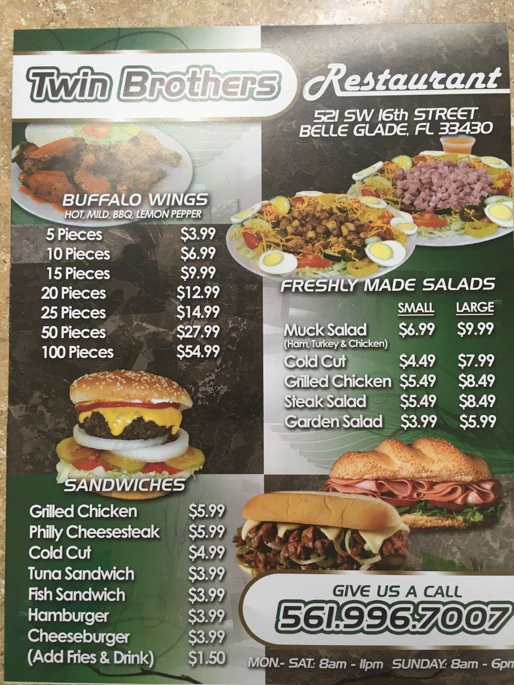 Twin Brothers Belle Glade | 521 SW 16th St, Belle Glade, FL 33430, USA | Phone: (561) 996-7007