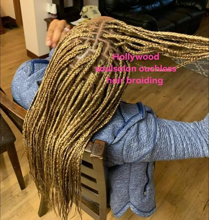 Hollywood soulsalon ouchless hair braiding | 2799 Health Center Dr, San Diego, CA 92123, USA | Phone: (678) 913-5510