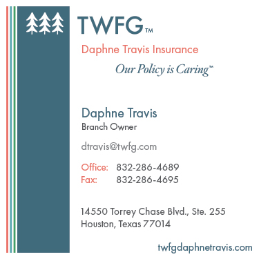 TWFG/Travis Professional Services | 14550 Torrey Chase Blvd Suite 255, Houston, TX 77014, USA | Phone: (832) 286-4689