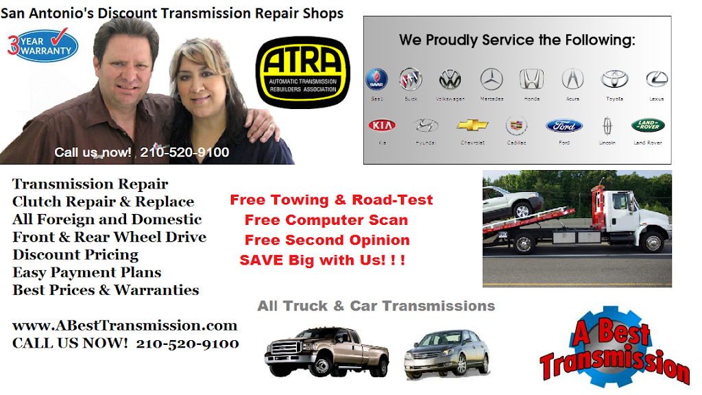 ????????????????????????A Best Transmission & Clutch Repair | 9402 Greens Point, San Antonio, TX 78250, USA | Phone: (210) 504-7742