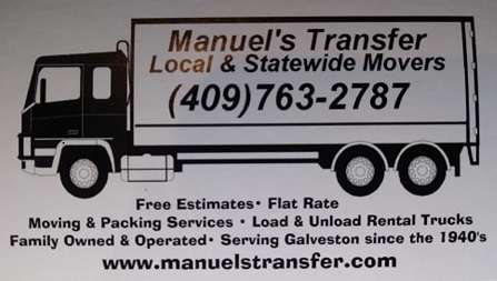 Manuels Transfer | 2102 Sealy Ave, Galveston, TX 77550, USA | Phone: (409) 763-2787