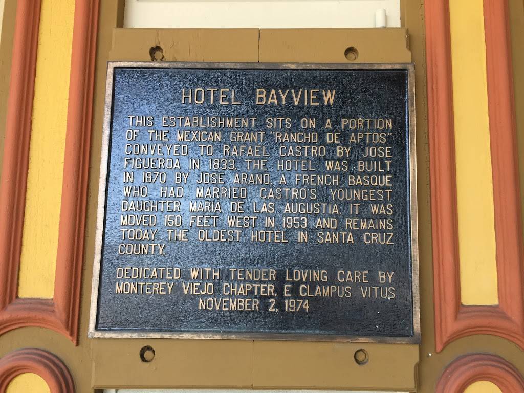 Bayview Hotel Bed & Breakfast | 8041 Soquel Dr, Aptos, CA 95003, USA | Phone: (831) 688-8654