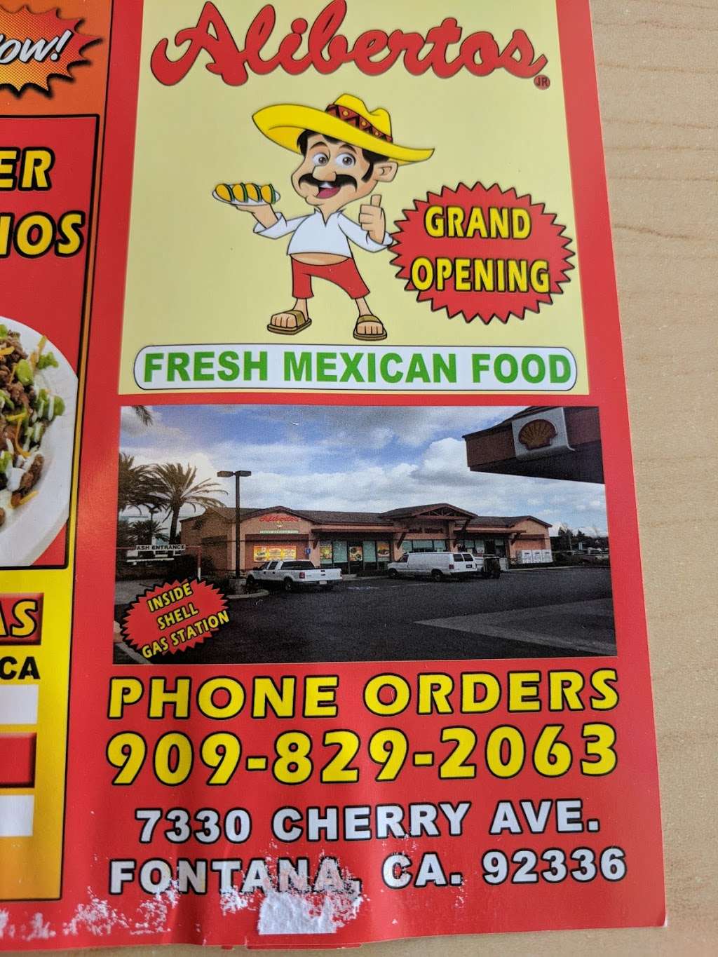 Alibertos Fresh Mexican Food | 7330 Cherry Ave, Fontana, CA 92336, USA | Phone: (909) 829-2063