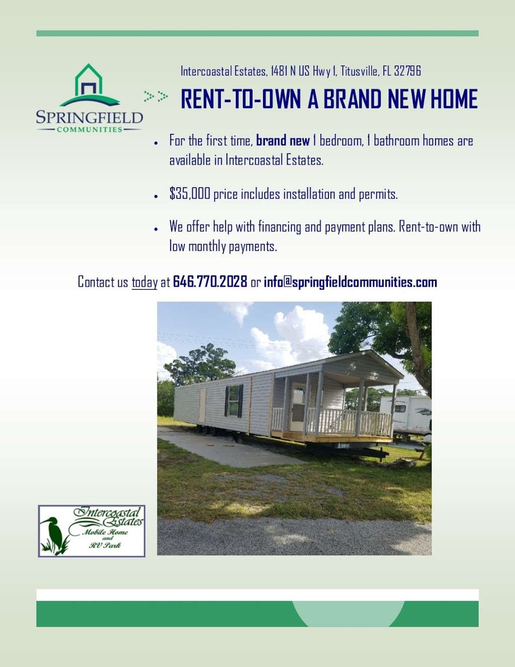 Intercoastal Estates | 1481 US-1, Titusville, FL 32796, USA | Phone: (646) 770-2028