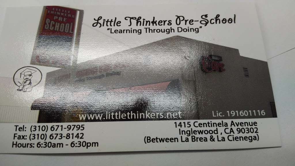 Little Thinkers Preschool | 1415 Centinela Ave, Inglewood, CA 90302, USA | Phone: (310) 671-9795