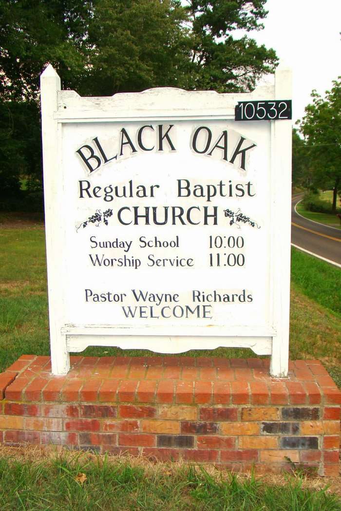 Black Oak Regular Baptist Church | 10532 Eggbornsville Rd, Rixeyville, VA 22737