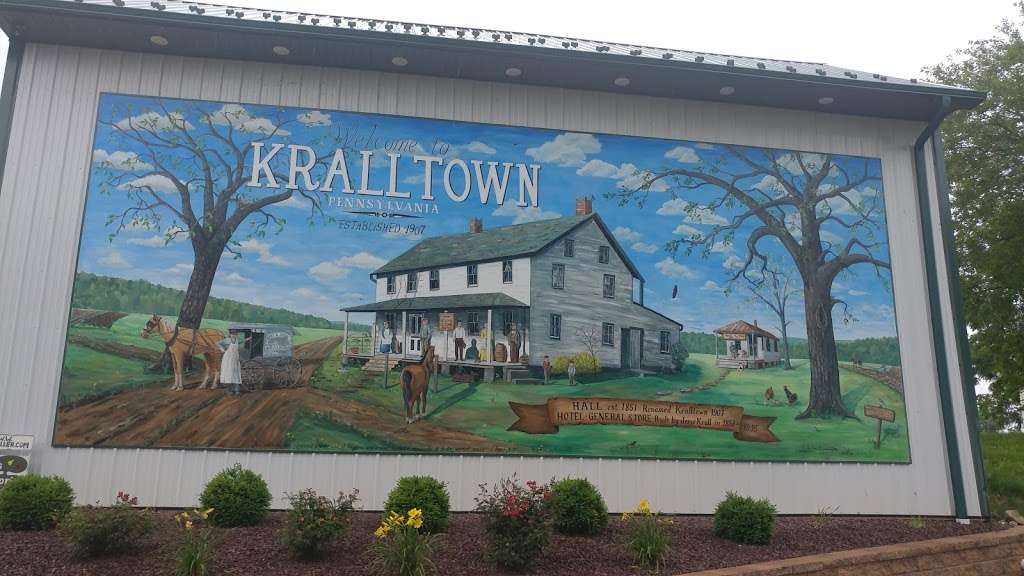 Kralltown Mural on the side of a Barn | 499 Kralltown Rd, Wellsville, PA 17365, USA