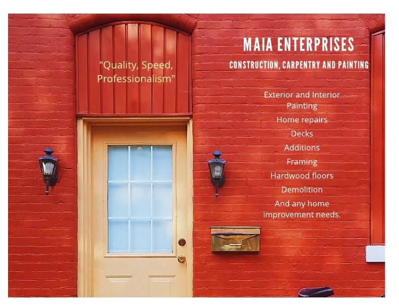 Maia Enterprises Painting and Carpentry. | 113 Lowell St, Woburn, MA 01801, USA | Phone: (857) 888-4486