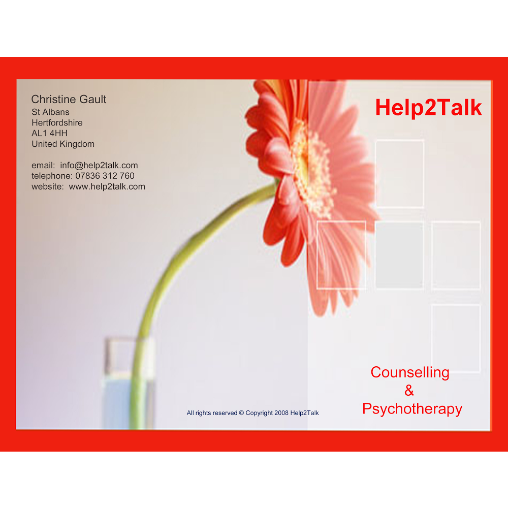 Help2Talk - Counselling | 15 Churchill Rd, St Albans AL1 4HH, UK | Phone: 07836 312760