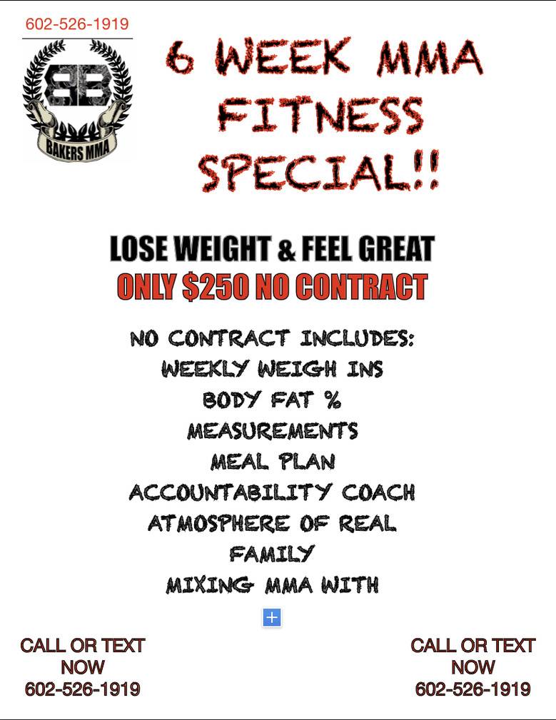 Bakers MMA & Fitness LLC | 13200 W Foxfire Dr Ste 148, Surprise, AZ 85378, USA | Phone: (602) 526-1919