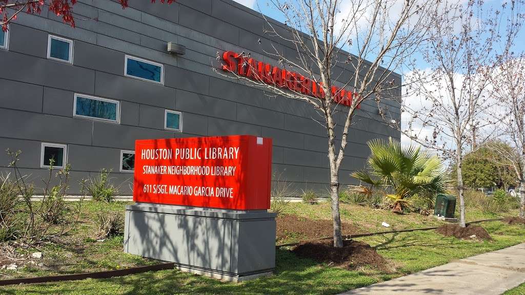 Stanaker Neighborhood Library | 611 S Sgt Macario Garcia Dr, Houston, TX 77011, USA | Phone: (832) 393-2080