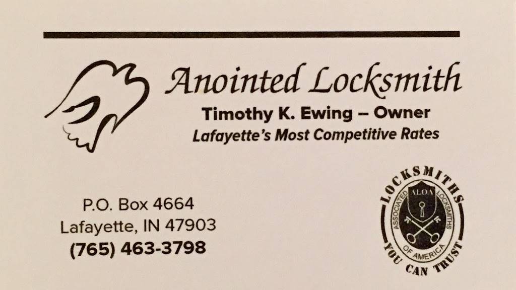 Anointed Locksmith | 2811 Main St, Lafayette, IN 47904, USA | Phone: (765) 463-3798