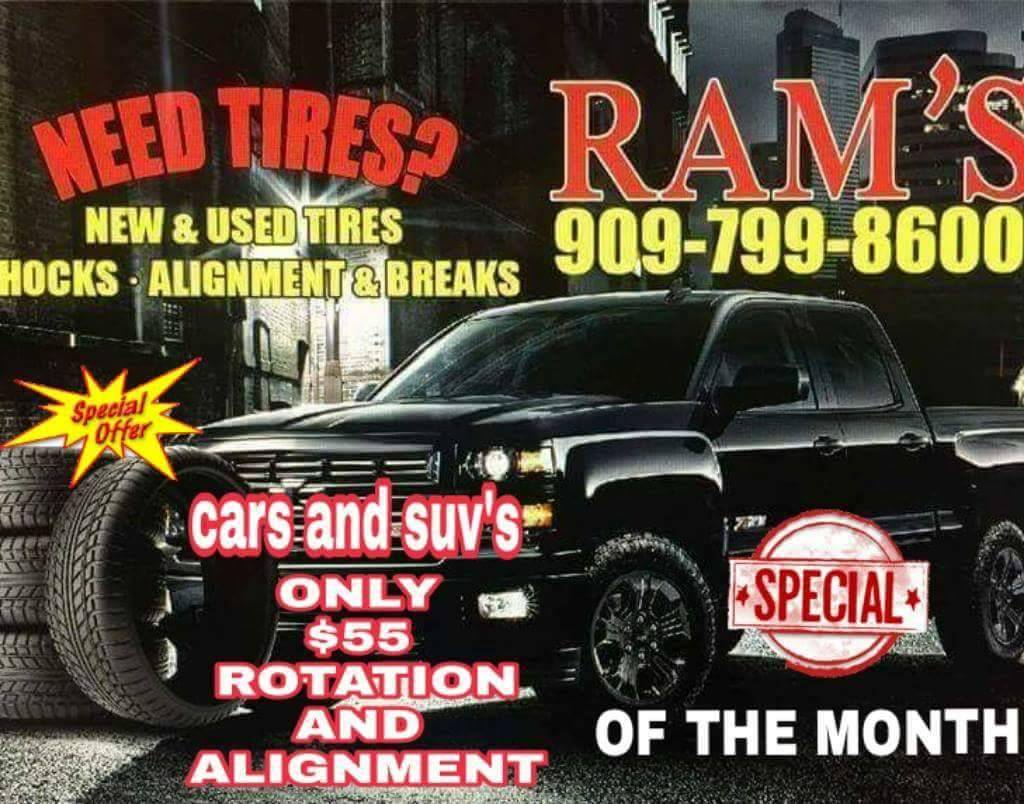 RAMS TIRE SERVICE | 25473 Redlands Blvd, Loma Linda, CA 92354, USA | Phone: (909) 799-8600