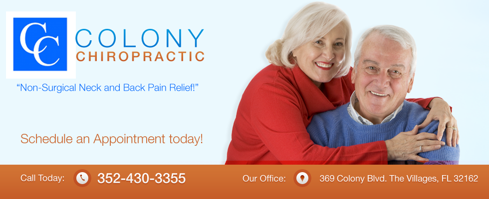 Colony Chiropractic | 369 Colony Blvd, The Villages, FL 32162, USA | Phone: (352) 462-0445