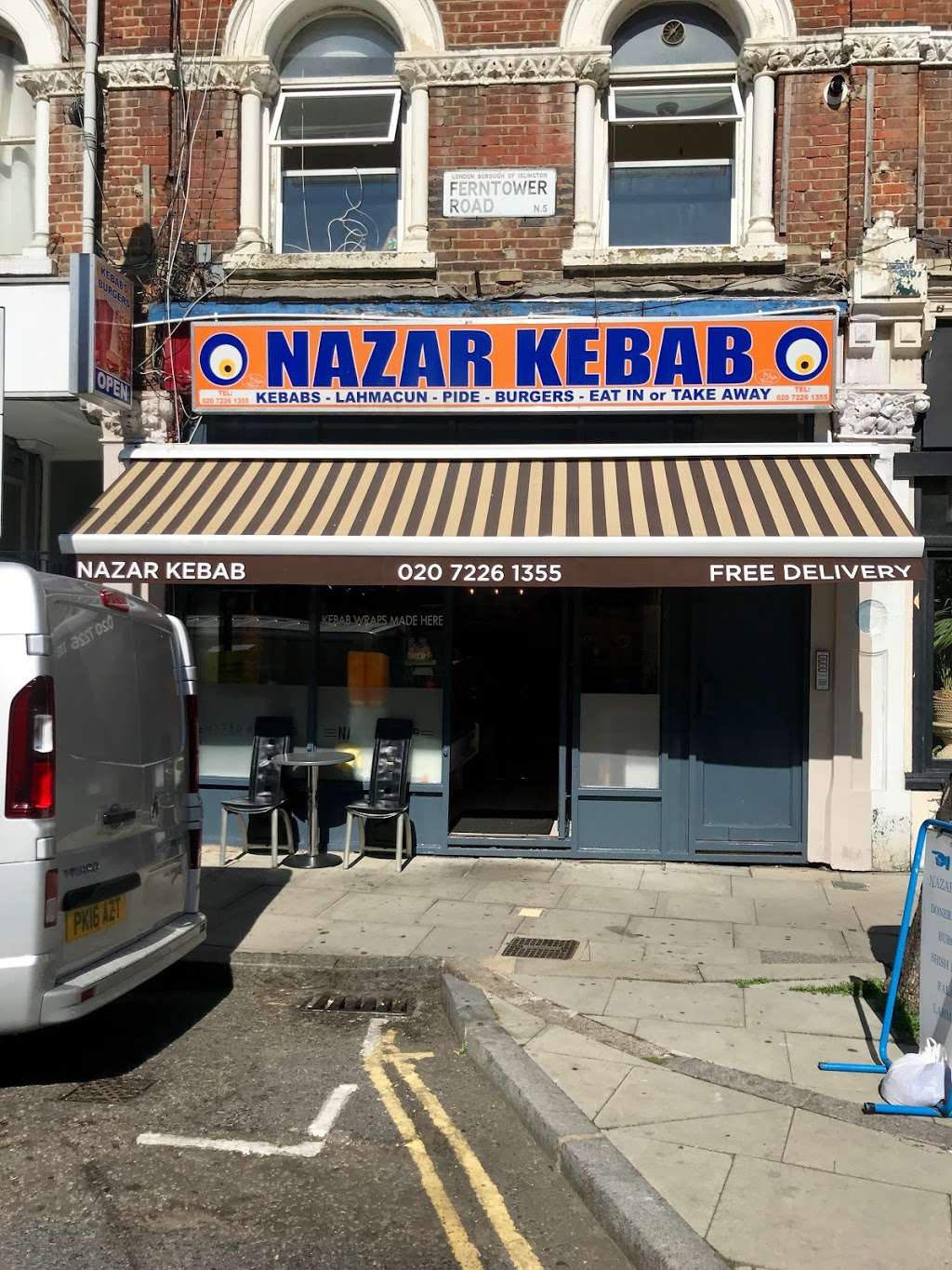 Nazar Kebab | 2 Ferntower Rd, Mildmay Ward, London N5 2JG, UK | Phone: 020 7226 1355