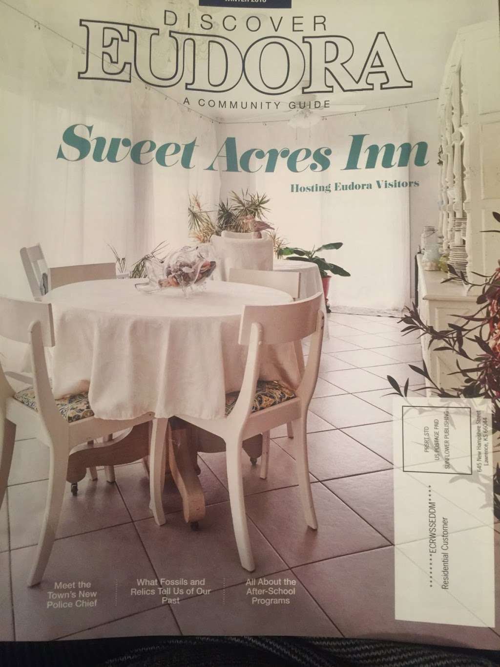 Sweet Acres Inn | 103 E 7th St, Eudora, KS 66025, USA | Phone: (785) 542-2466