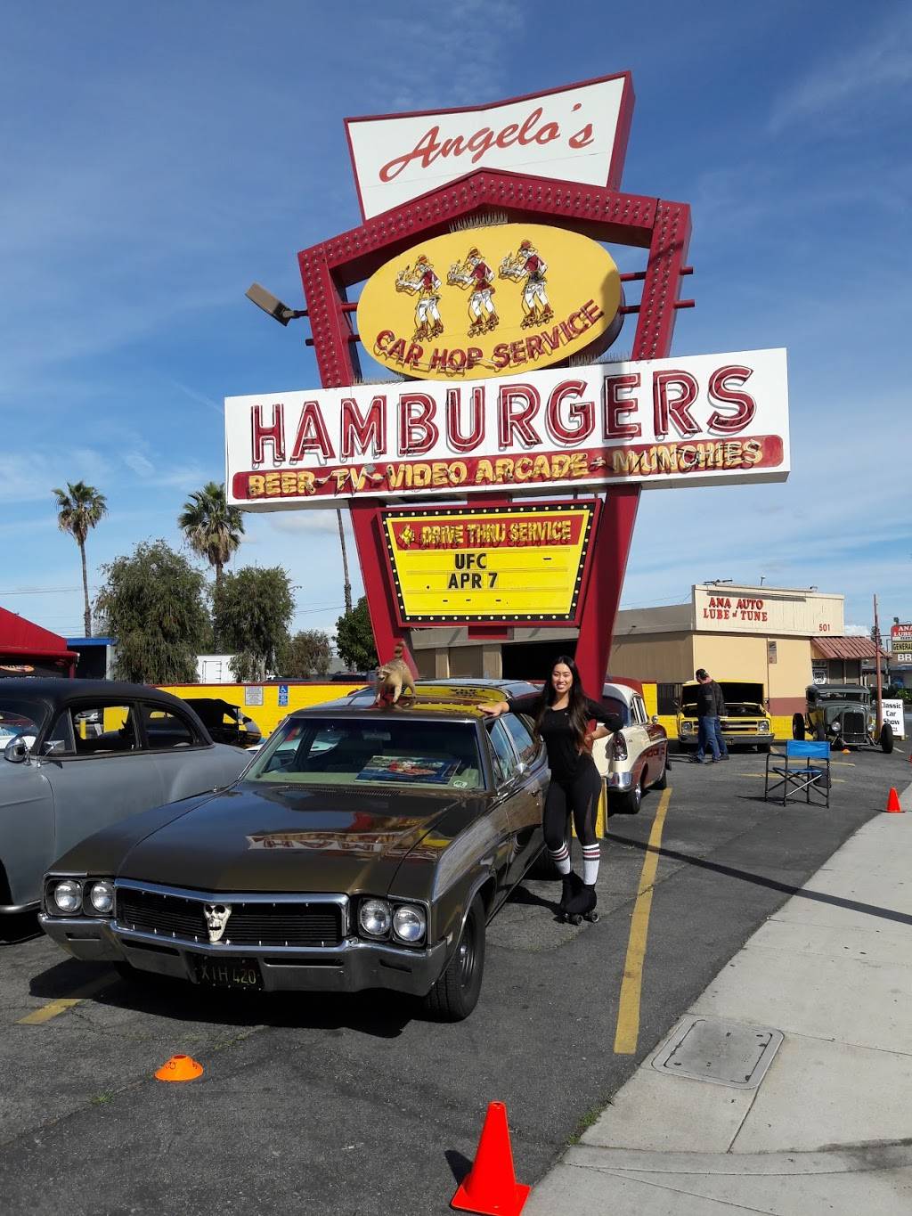 Angelos Hamburgers | 511 S State College Blvd, Anaheim, CA 92806, USA | Phone: (714) 533-1401 Angelos Hamburgers | 511 S State College Blvd, Anaheim, CA 92806, USA | Phone: (714) 533-1401