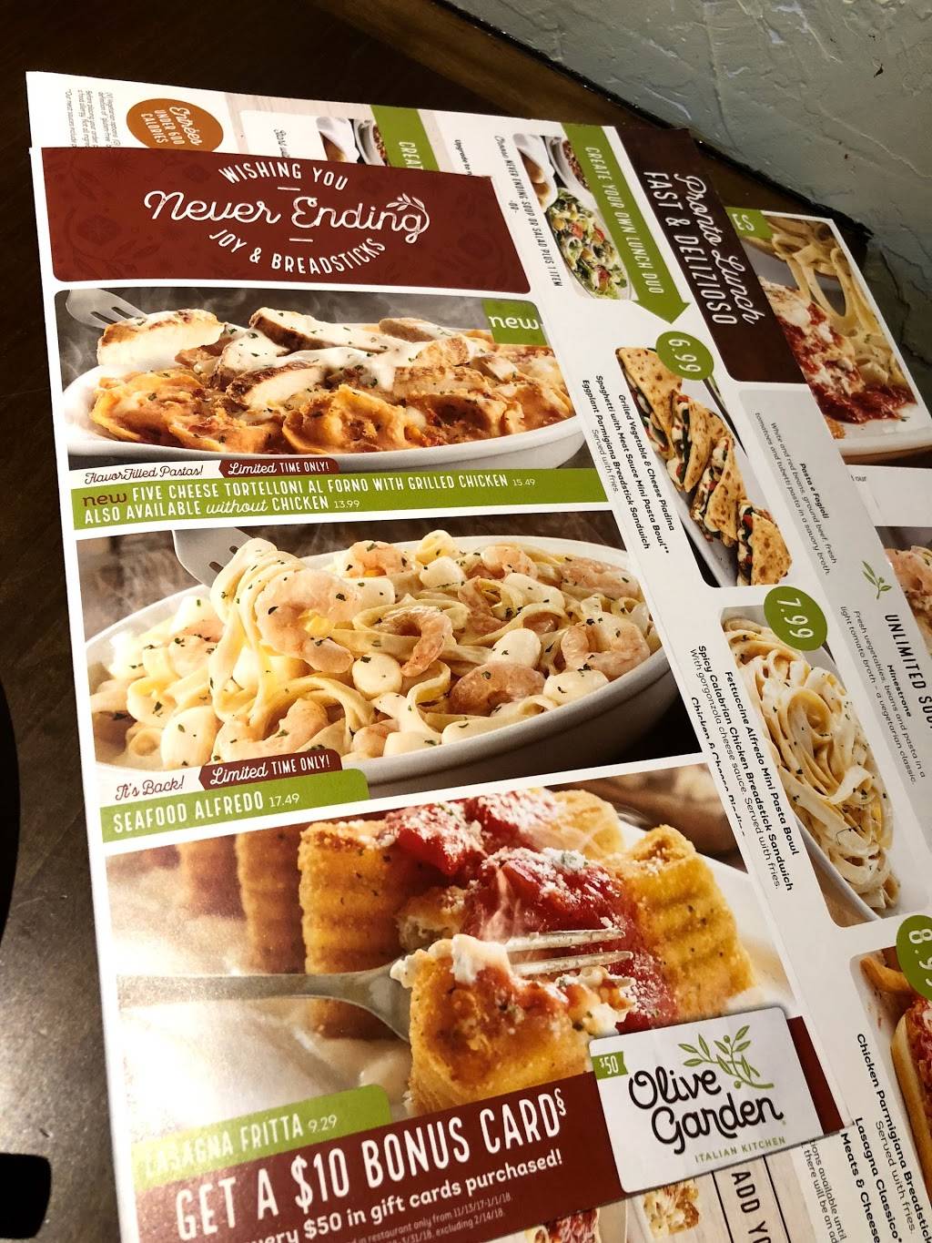Olive Garden Italian Restaurant | 275 Route 22 East, Springfield, NJ 07081, USA | Phone: (973) 376-2667