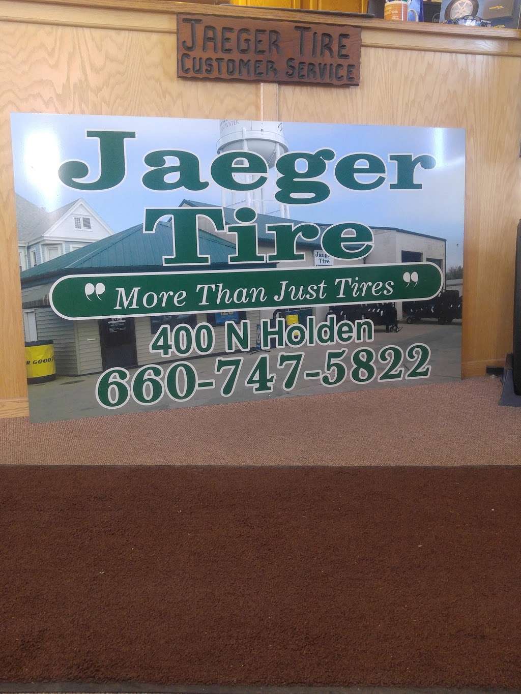 Jaegers Tire Store LLC | 400 N Holden St, Warrensburg, MO 64093, USA | Phone: (660) 747-5822