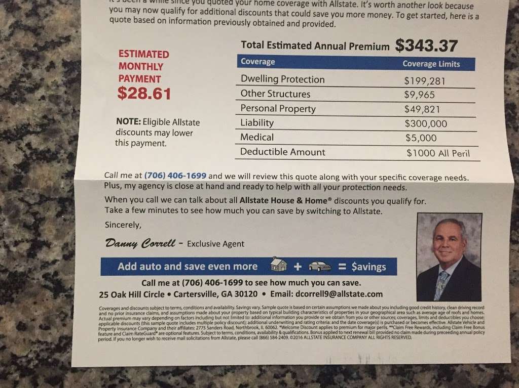 Danny Correll: Allstate Insurance | 454 Jake Alexander Blvd S W, Salisbury, NC 28147, USA | Phone: (704) 642-0451