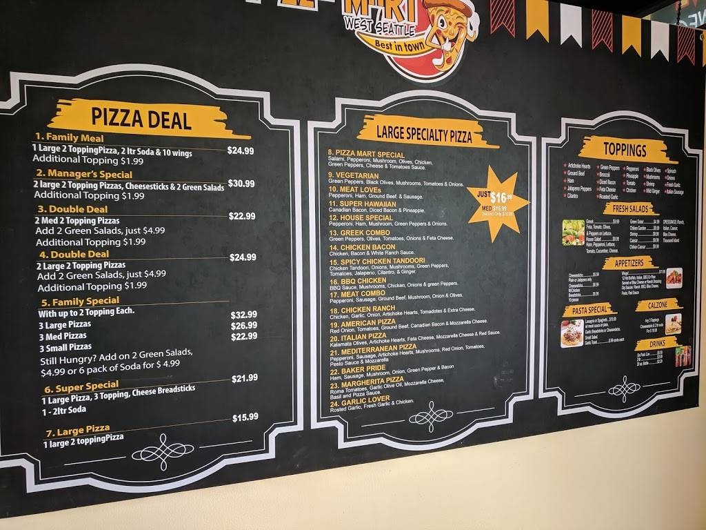 A Pizza Mart | 9452 35th Ave SW, Seattle, WA 98126, USA | Phone: (206) 932-5350