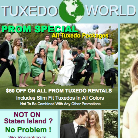 Tuxedo World | 2791 Richmond Ave #6, Staten Island, NY 10314, USA | Phone: (718) 698-4859