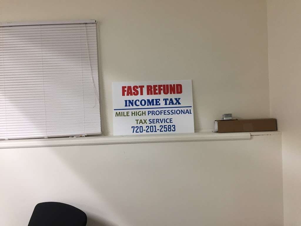 Mile High Professional Tax Service | 390 S Potomac Way Suite D, Aurora, CO 80012 | Phone: (720) 201-2583