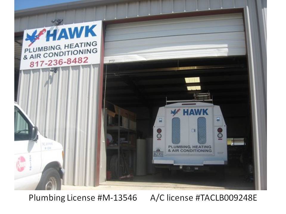 Hawk Plumbing Heating & Air Conditioning, Inc | 8506 Spring St, Fort Worth, TX 76179, USA | Phone: (817) 236-8482