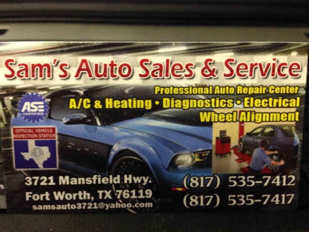 Sams Auto Sales And Service | 3721 Mansfield Hwy, Fort Worth, TX 76119, USA | Phone: (817) 535-7412