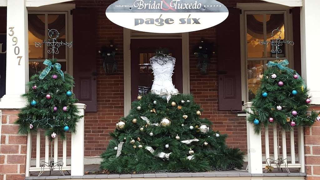 Harleysville Bridal & Tuxedo Shoppe and Page Six its haute | 3907 Skippack Pike, Skippack, PA 19474 | Phone: (610) 222-8182