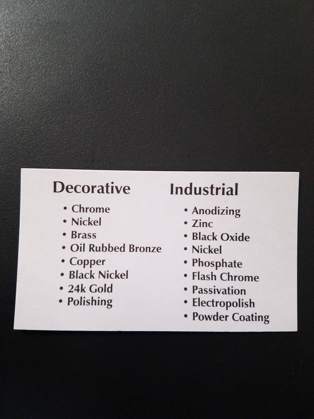 Industrial Plating | 1149 Florence Blvd, Omaha, NE 68102, USA | Phone: (402) 344-4684