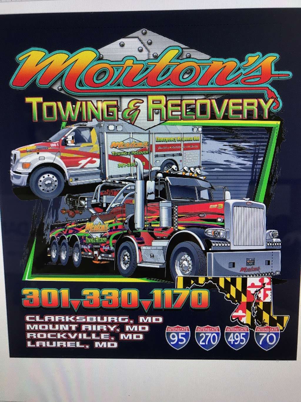 Mortons Towing & Recovery | 16227 Redland Rd, Rockville, MD 20855 | Phone: (301) 330-1170