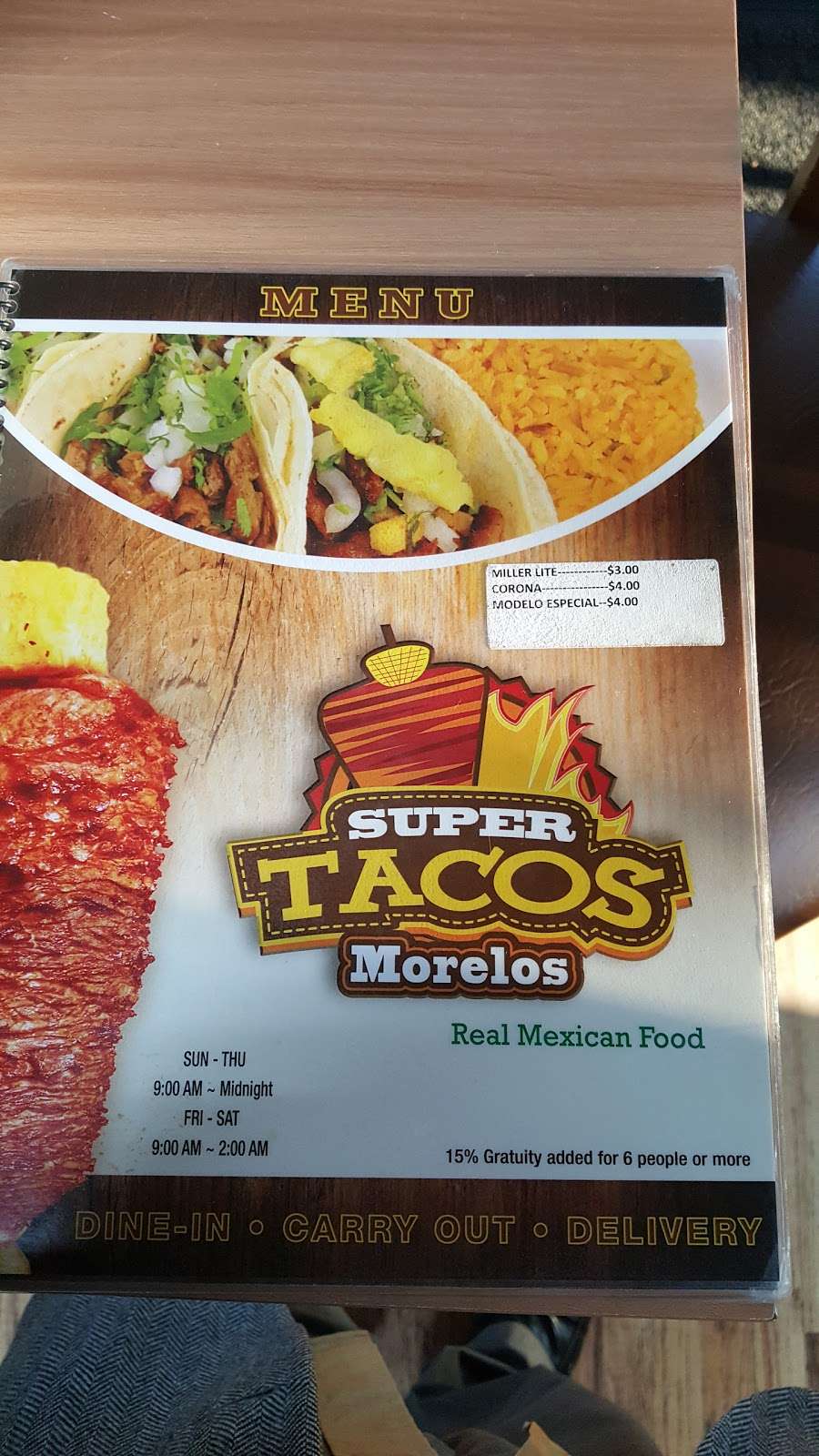 Super Tacos Morelos | 3415 W North Ave, Melrose Park, IL 60160, USA | Phone: (708) 223-2245