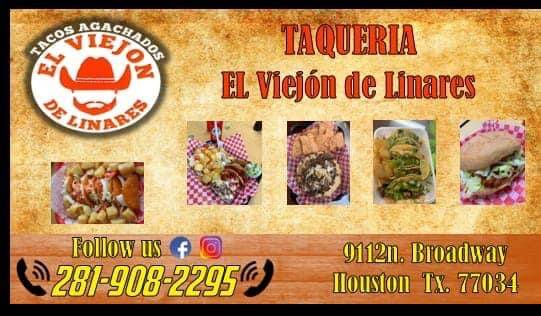 Tacos “el viejon de Linares” | 9112 N Broadway, Houston, TX 77034, USA | Phone: (281) 908-2295