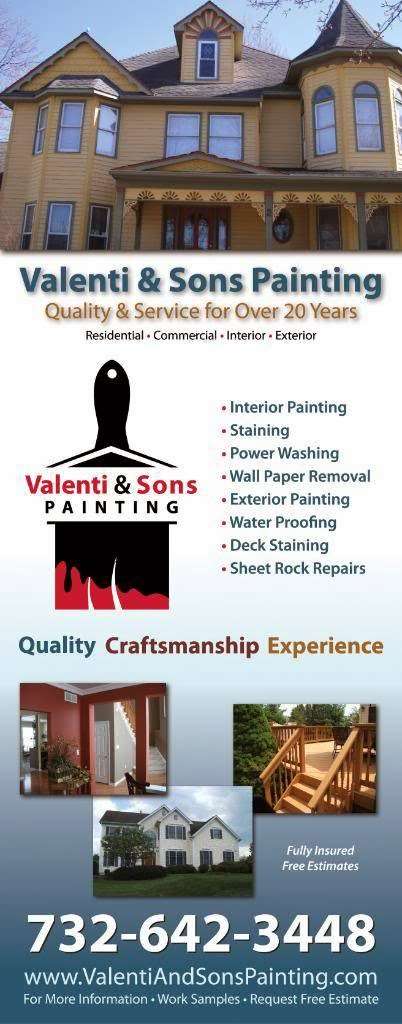 Valenti & Sons Painting | 12-7 Stratford Apts, Old Bridge, NJ 08857, USA | Phone: (732) 642-3448