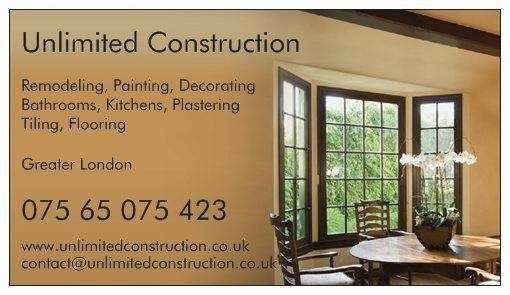 Unlimited Construction | 96 Winterfold Cl, London SW19 6LF, UK | Phone: 07565 075423
