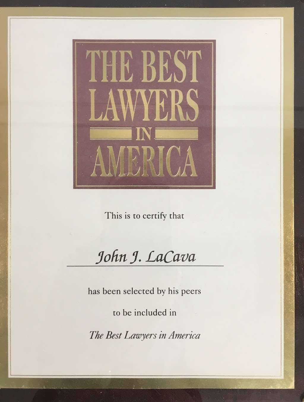 Law Offices of John J. LaCava, LLC | 3296 Main St, Bridgeport, CT 06606, USA | Phone: (203) 579-1550