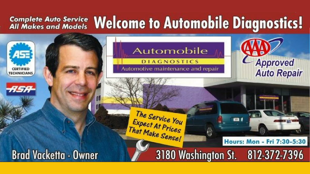 Automobile Diagnostics | 3180 Washington St, Columbus, IN 47201, USA | Phone: (812) 372-7396