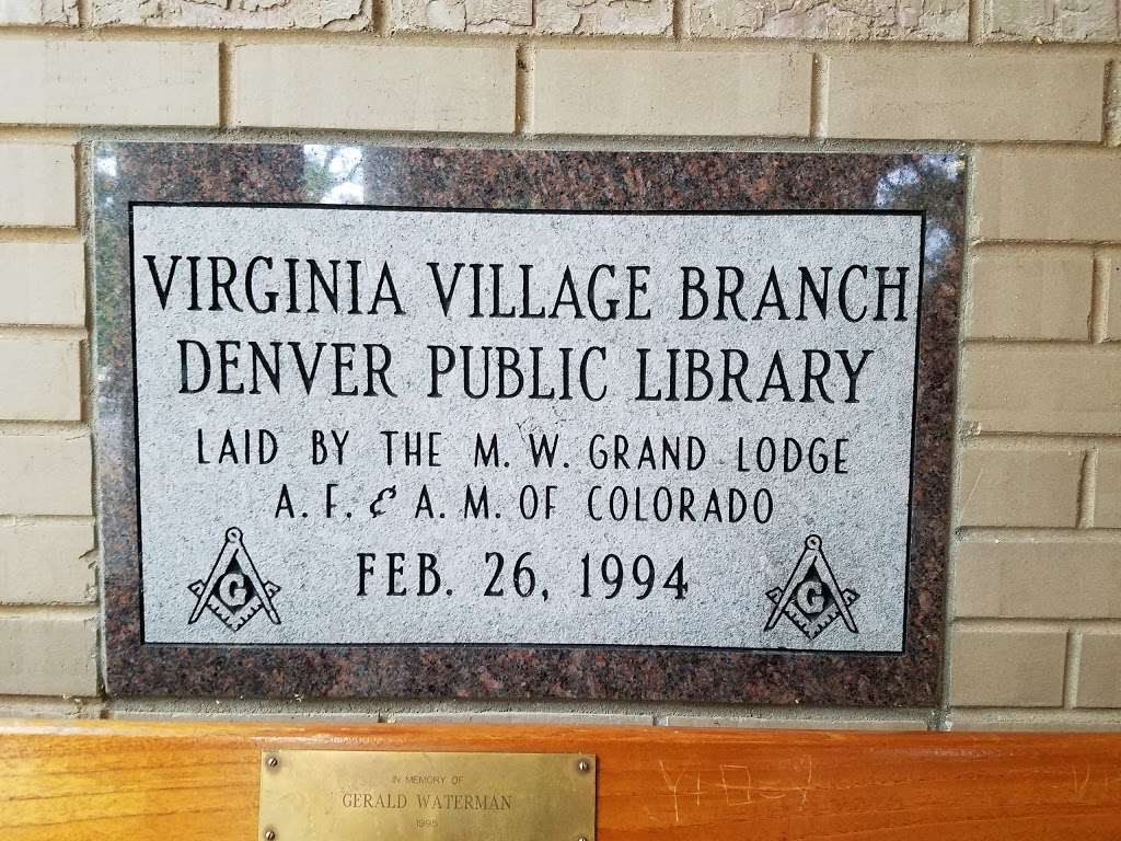 Virginia Village Branch Library | 1500 S Dahlia St, Denver, CO 80222, USA | Phone: (720) 865-0940
