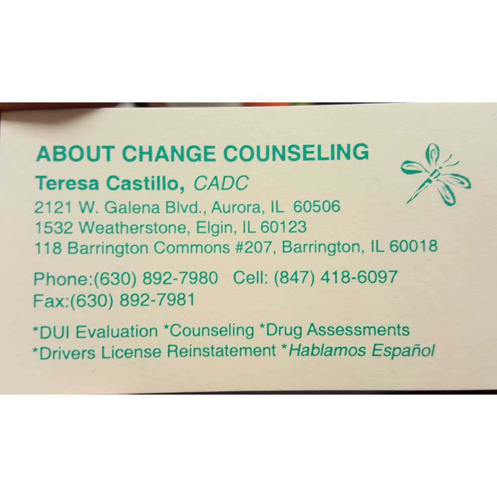 About Change Counseling | 2121 W Galena Blvd A, Aurora, IL 60506, USA | Phone: (630) 892-7980